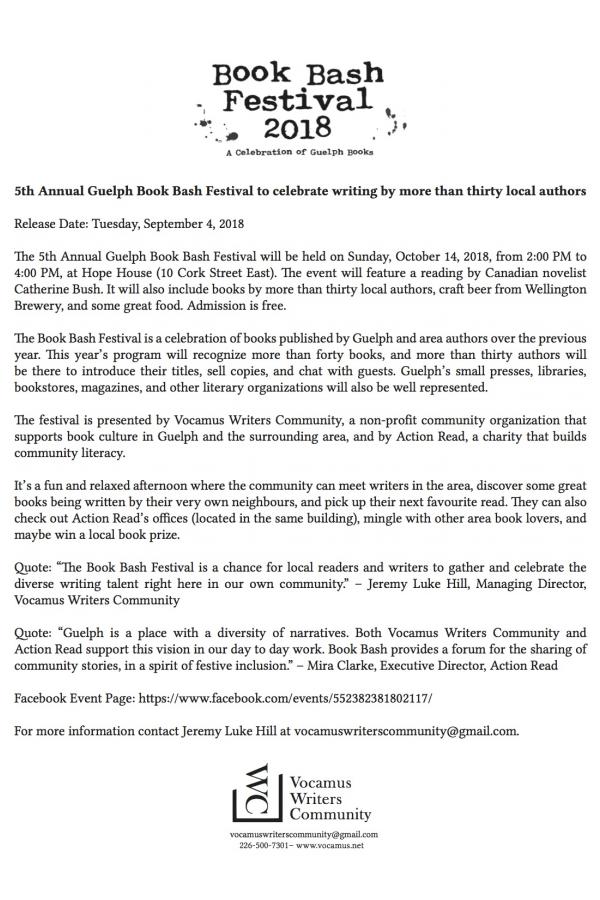 book launch press release sample