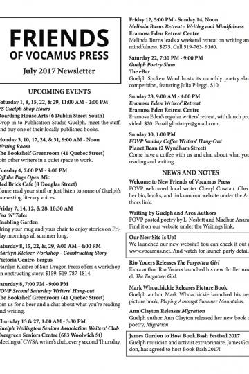 July 2017 Newsletter 1