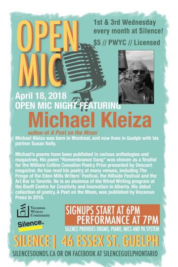 Silence Sounds Open Mic Poster