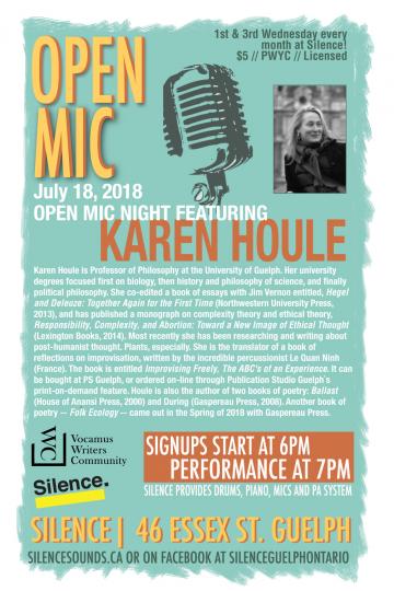 Silence Sounds Open Mic Poster
